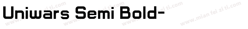 Uniwars Semi Bold字体转换